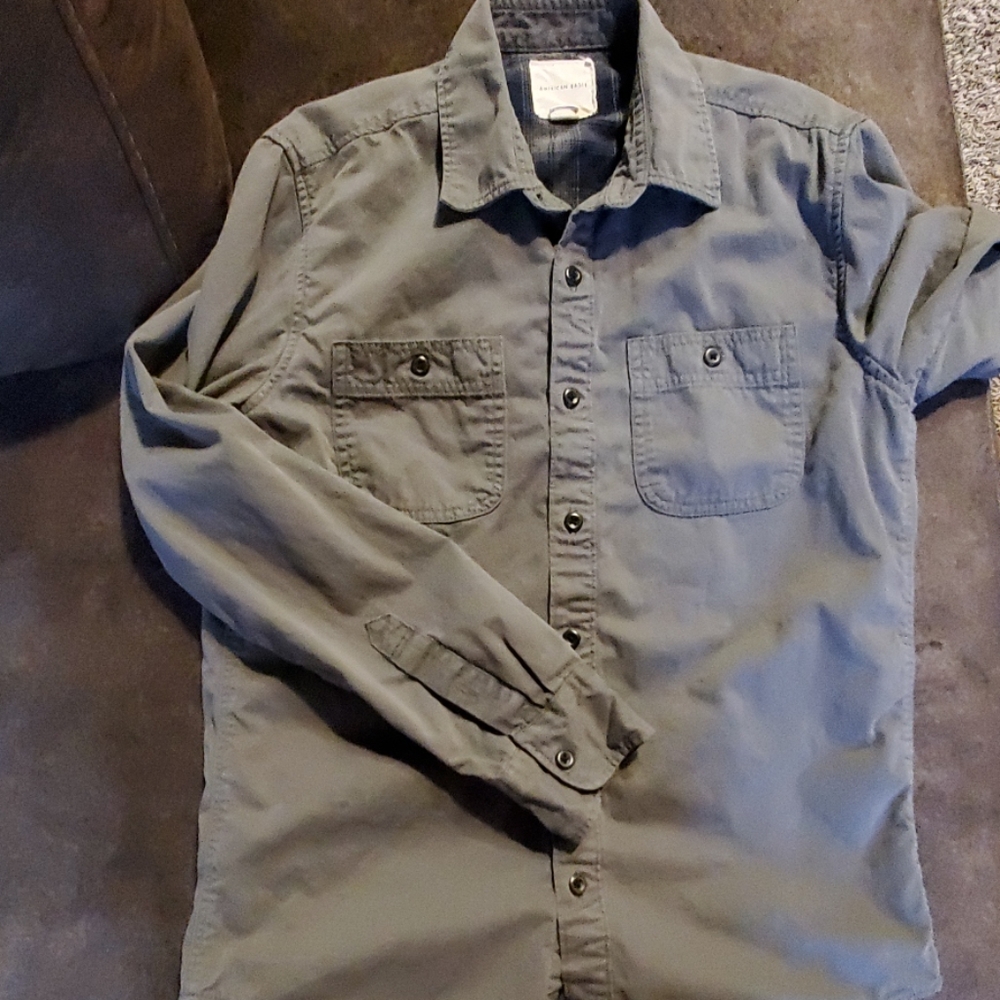 Mens AEO Flannel lined shirt Small